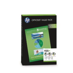 hp 935XL Ink Cartridge, Cyan, Magenta, Yellow Value Pack, F6U78AE (package 3 each)